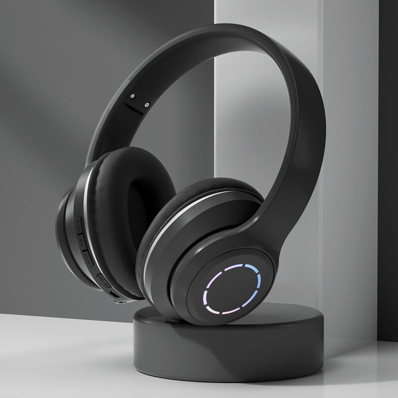 Gradient Foldable Wireless Headphones with Mic – Stylish Bluetooth Over-Ear Headset