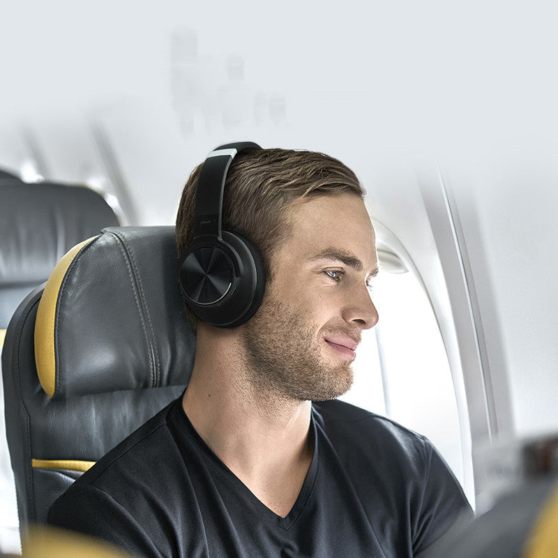 Wireless Noise-Canceling Over-Ear Headphones – Bluetooth, Deep Bass, Built-in Mic