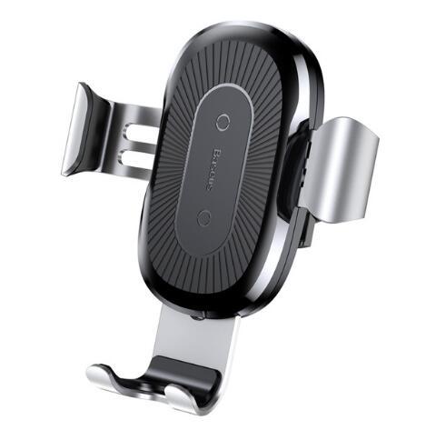 Gravity Auto-Locking Wireless Charging Car Mount – 2-in-1 Fast Charger + Phone Holder