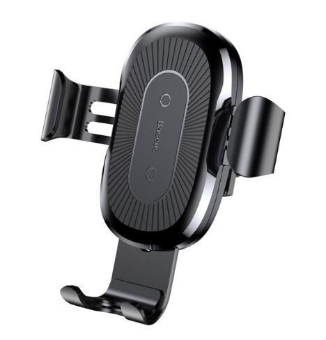 Gravity Auto-Locking Wireless Charging Car Mount – 2-in-1 Fast Charger + Phone Holder