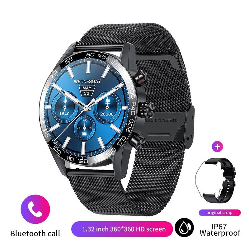 Men’s Bluetooth Smartwatch – Call, Text, Sleep Tracking & Fitness Notifications