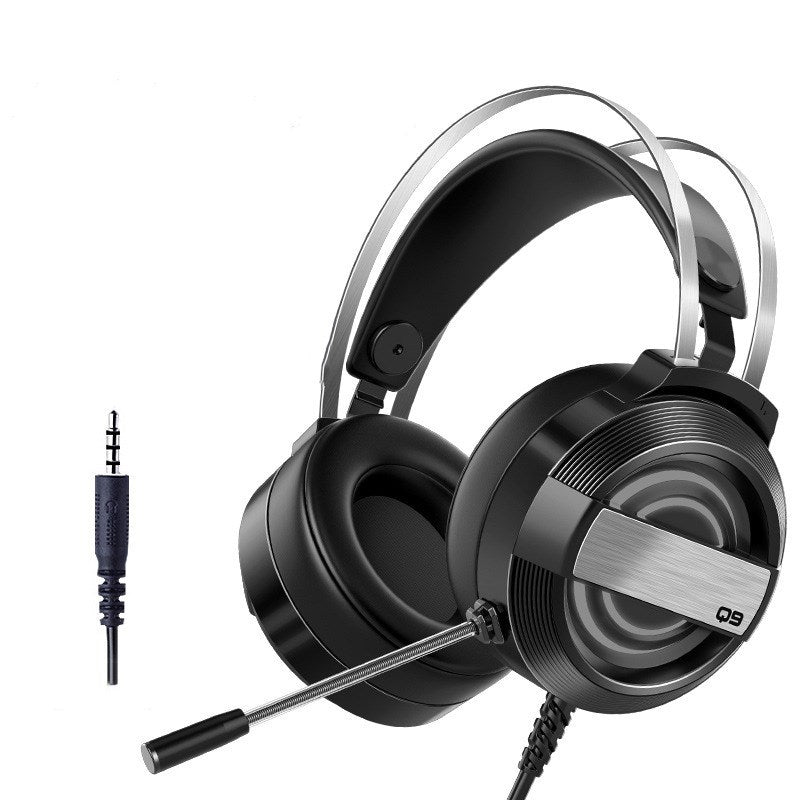 Bluetooth & Wired Gaming Headset – Mic, Surround Sound, LED
