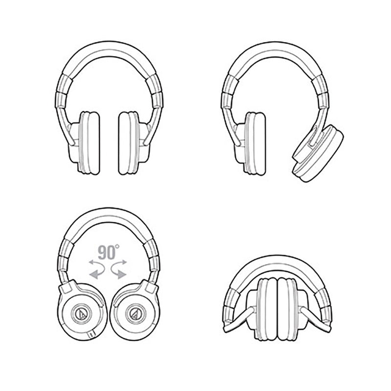 ATH-M40x Studio Monitor Headphones – Hi-Fi Sound & Noise Isolation