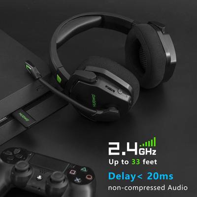 G06 Wireless Gaming Headset – Noise-Canceling Over-Ear Bluetooth Headphones with Mic