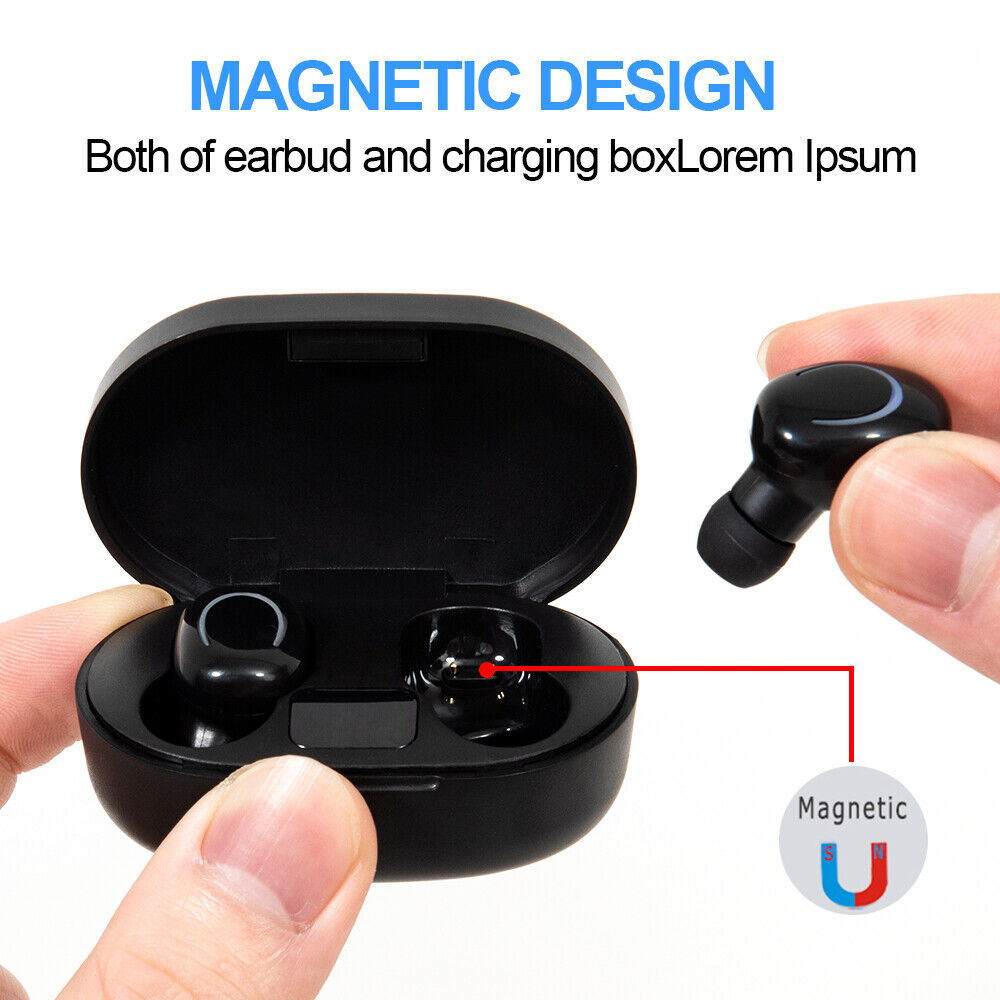 Bluetooth 5.3 Sports Earbuds – Waterproof TWS In-Ear Headphones with Mic & LED Case