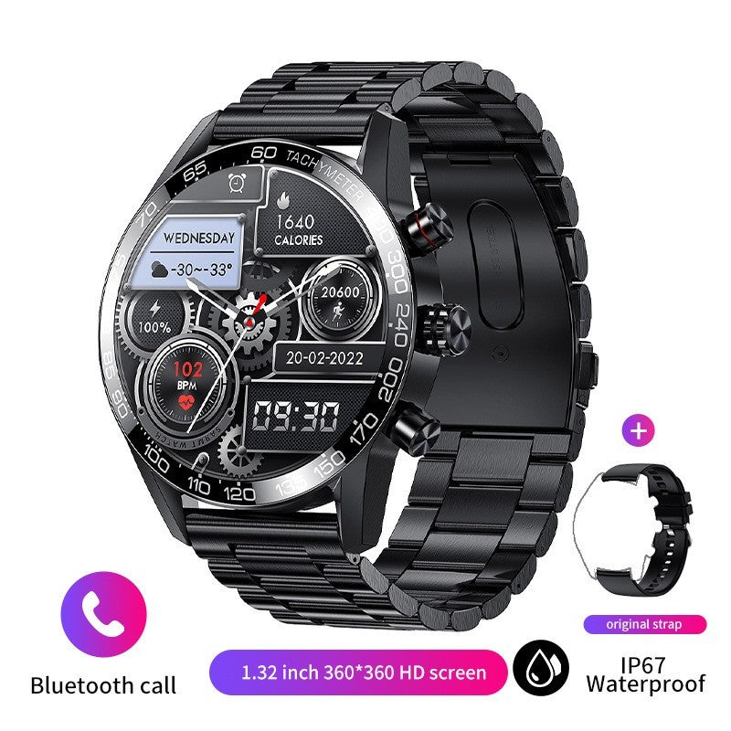 Men’s Bluetooth Smartwatch – Call, Text, Sleep Tracking & Fitness Notifications