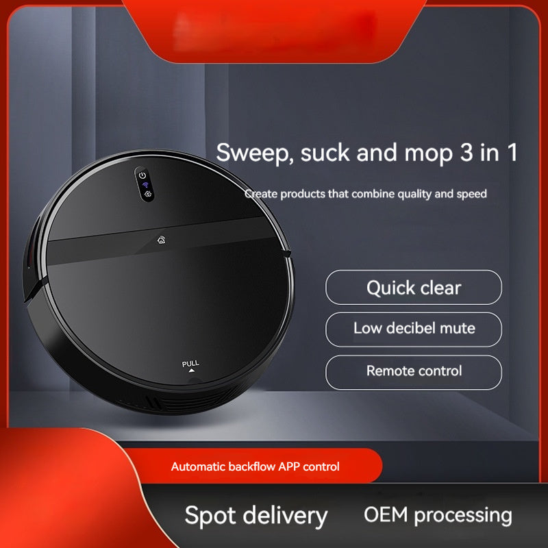 Automatic Smart Robot Vacuum – 3-in-1 Cleaning with App & Remote Control | High Suction