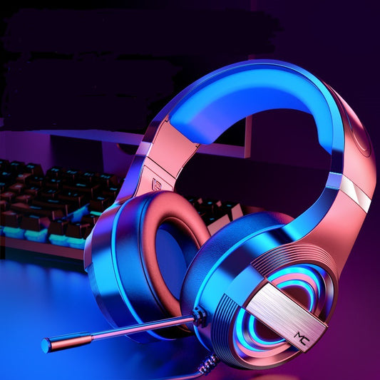 Bluetooth & Wired Gaming Headset – Mic, Surround Sound, LED