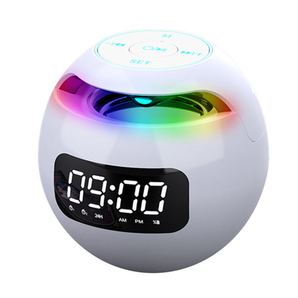 All-in-One Bluetooth Speaker Alarm Clock with LED Night Light