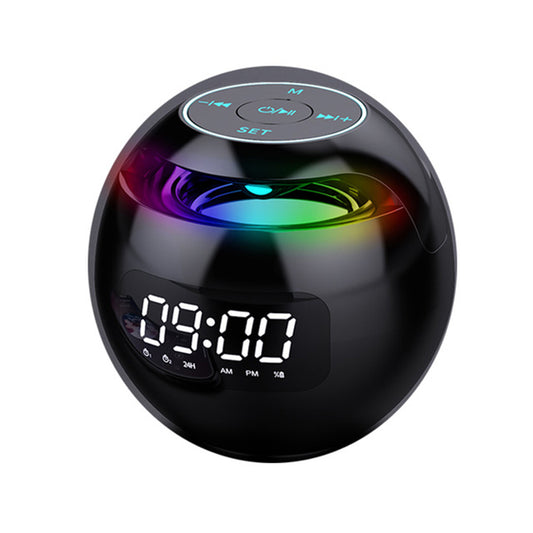 All-in-One Bluetooth Speaker Alarm Clock with LED Night Light
