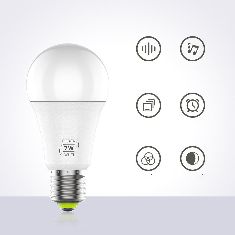 Smart WiFi LED Bulb – Works with Alexa & Google | RGB + Adjustable White | Voice + App Control