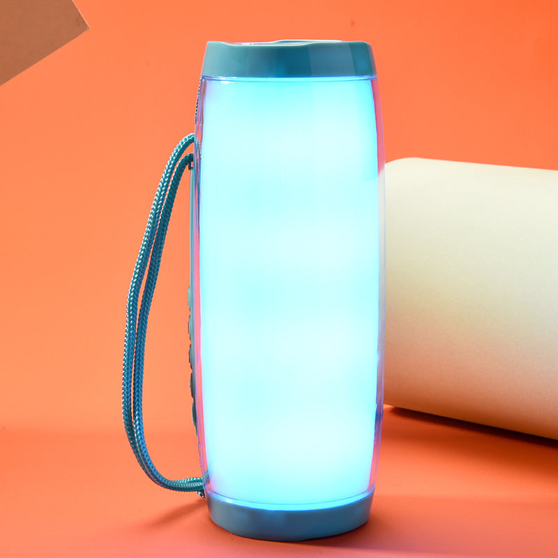 LED Color Light Wireless Bluetooth Speaker with FM Radio & TF Card Slot