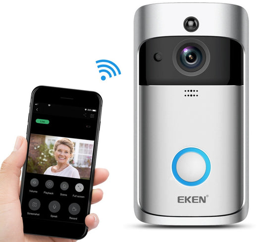 Smart Wireless Video Doorbell – 1080p WiFi, Motion Alerts, 2-Way Audio, Night Vision