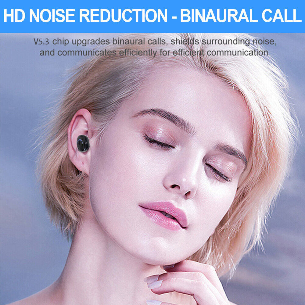 Bluetooth 5.3 Sports Earbuds – Waterproof TWS In-Ear Headphones with Mic & LED Case