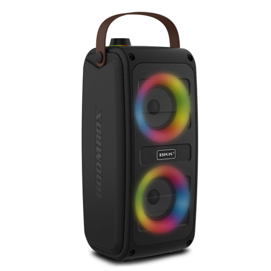 Portable Bluetooth Party Speaker with Color Lights and Karaoke Mode