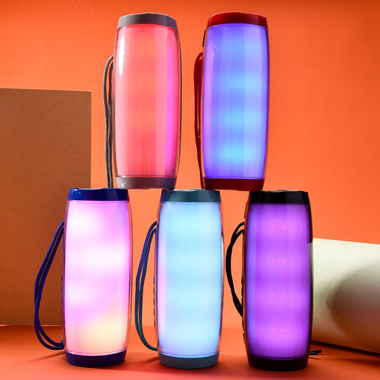 LED Color Light Wireless Bluetooth Speaker with FM Radio & TF Card Slot
